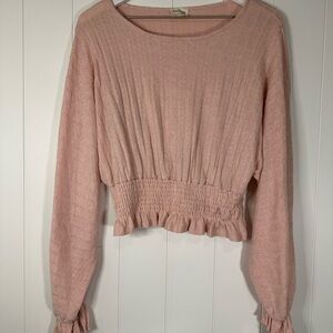 Peach Love California Blush Smocked Blouse